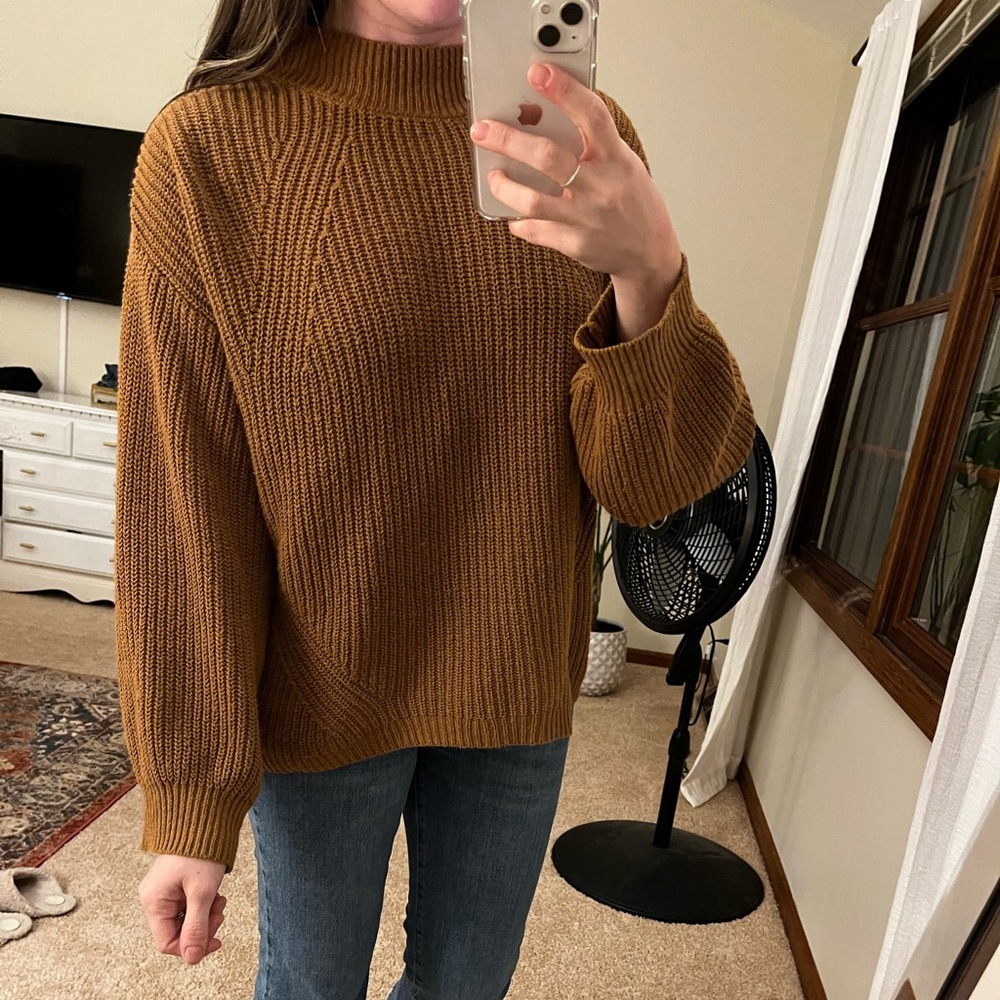 Rust orange sweater